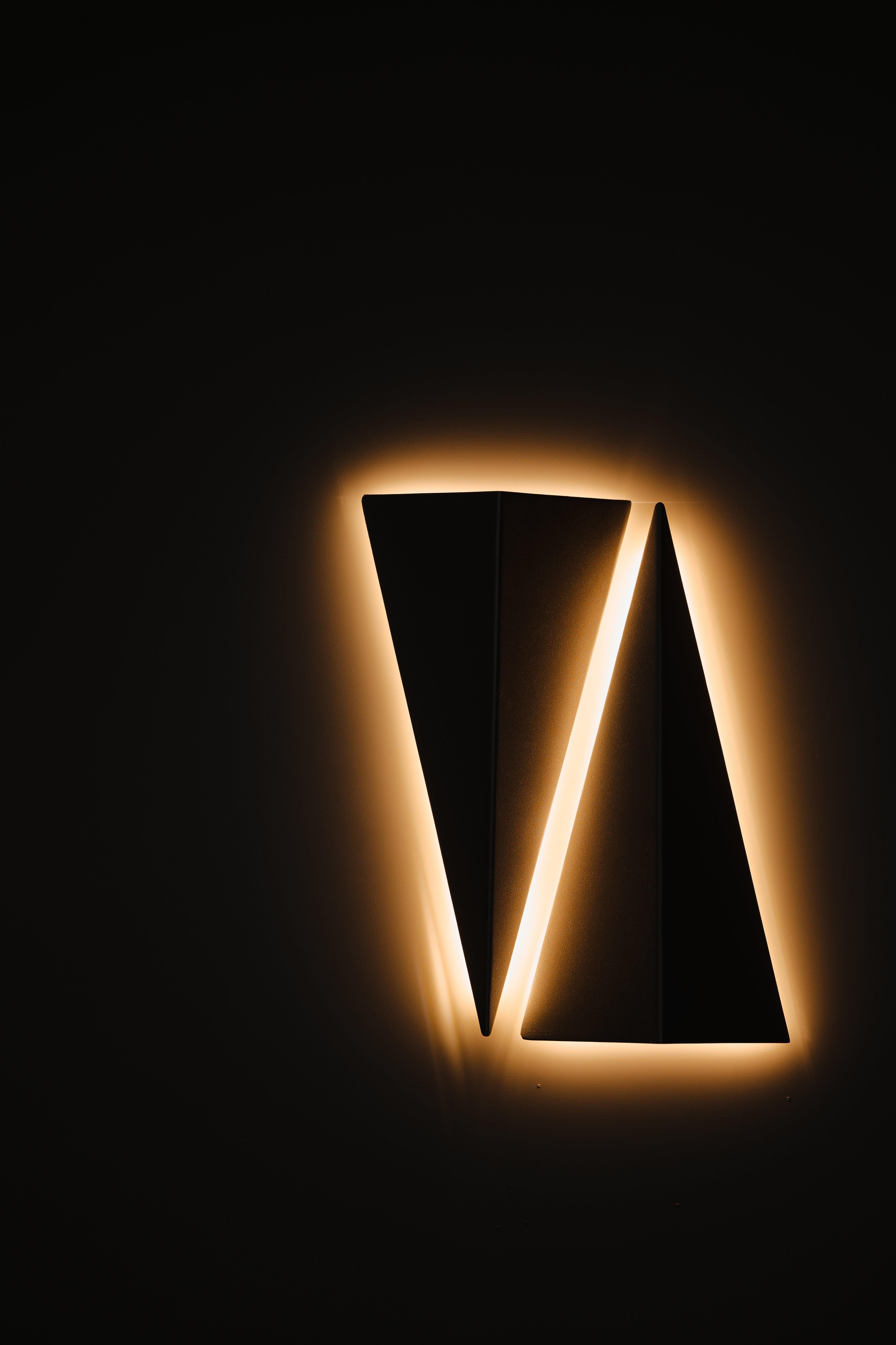 Arandela de LED redonda com vidro